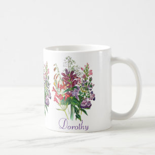 Caneca De Café Flores personalizadas de Turtlehead e de