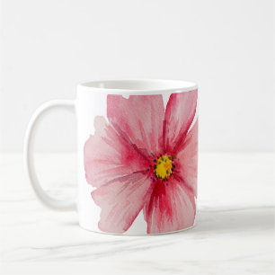 Caneca De Café Flores Pintadas À Mão Belas