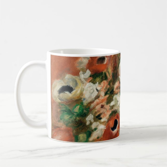 Caneca De Café Flores por Impressionista de Pintura Renoir (Esquerda)