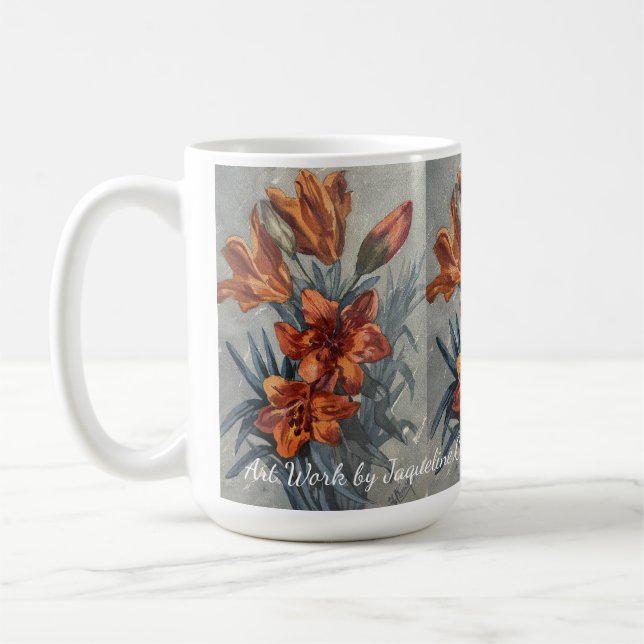 Caneca De Café Flores por Jaqueline Cheron Bayard (Esquerda)