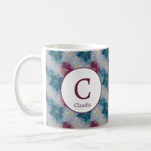 Caneca De Café Flores Românticas Personalizadas de Primavera Femi