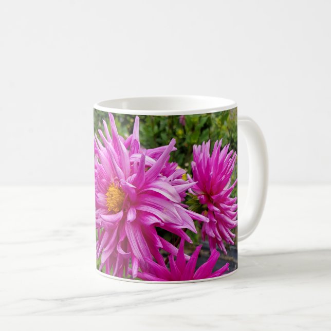 Caneca De Café Flores rosa (Frente Esquerda)