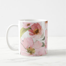 Caneca De Café flores rosa