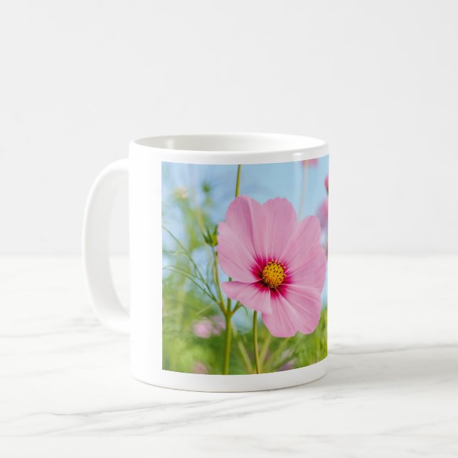 Caneca De Café Flores Rosa Bloom Mug (Frente Esquerda)