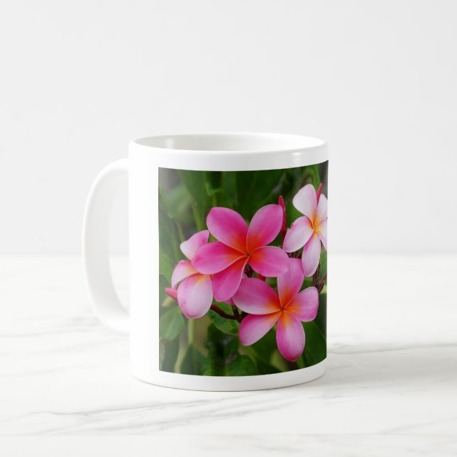 Caneca De Café Flores Rosa Flores Flores Flores (Frente Esquerda)