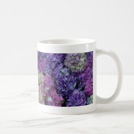 Caneca De Café Flores Roxas