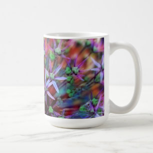 Caneca De Café Flores roxas de cebola ornamental Globemaster