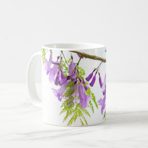 Caneca De Café Flores Roxas de Jacaranda