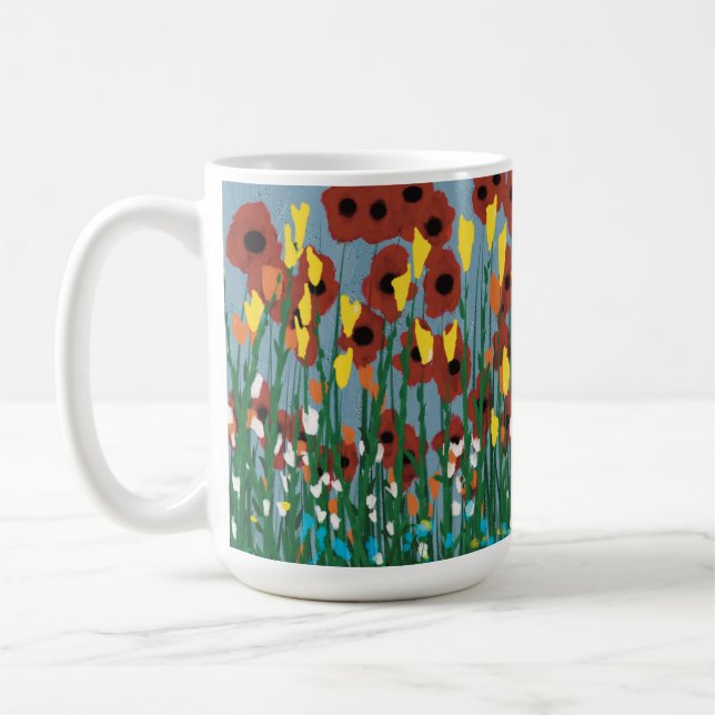 Caneca De Café Flores selvagens (Esquerda)