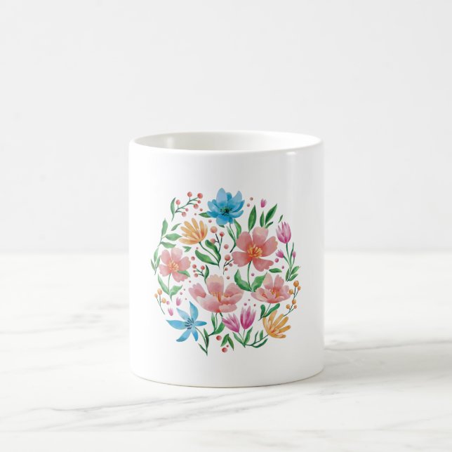 Caneca De Café Flores selvagens (Centro)