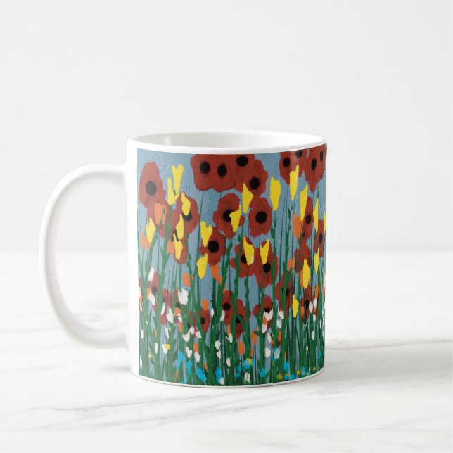 Caneca De Café Flores selvagens (Esquerda)
