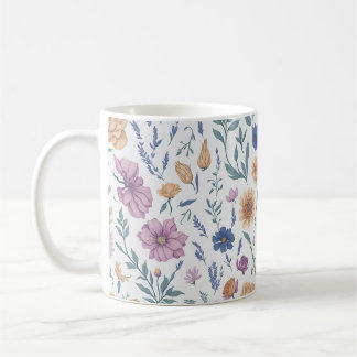 Caneca De Café Flores selvagens - Charme russo