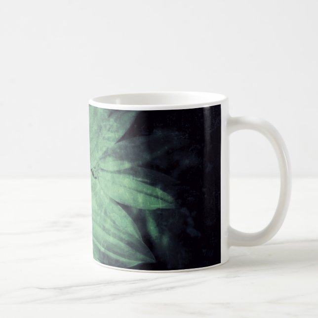 Caneca De Café Flores selvagens Grunge (Direita)