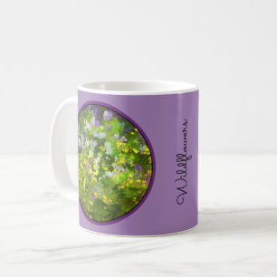 Caneca De Café Flores Selvagens Impasto - Arte Flor Original
