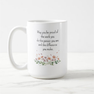 Caneca De Café Flores Silvestres de Agradecimento Personalizado