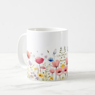 Caneca De Café Flores Silvestres Floral, Jardim Botânico, gif Col