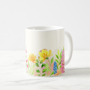 Caneca De Café Flores Silvestres Floral, Jardim Botânico, gif Col