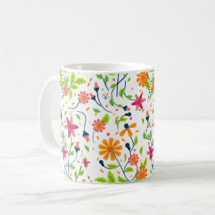 Caneca De Café Flores Silvestres Floral, Jardim Botânico, gif Col