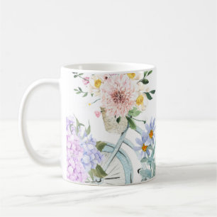 Caneca De Café Flores Silvestres, numa velha bicicleta Monte & De