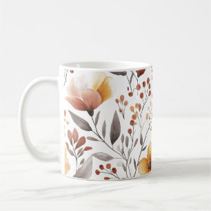 Caneca De Café Flores Sublimação do Padrão Floral- 95653