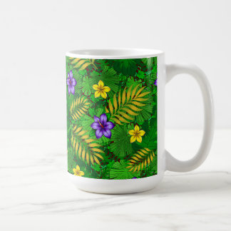 Caneca De Café flores tropicais