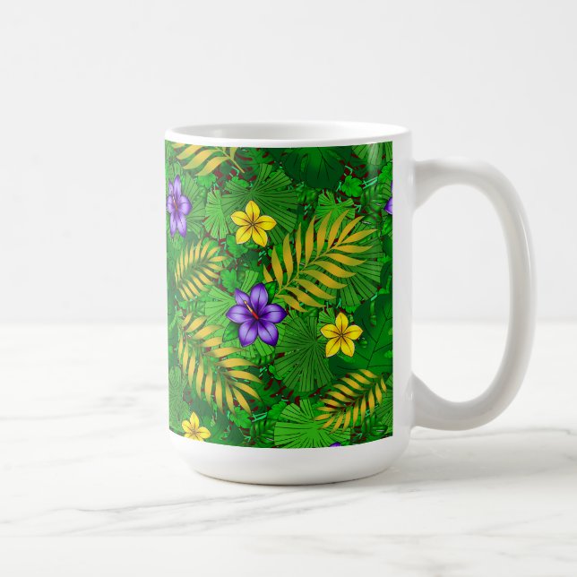 Caneca De Café flores tropicais (Direita)