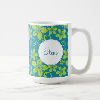 Caneca De Café Flores Tropicais - Mug Personalizado