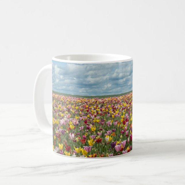 Caneca De Café Flores | Tulips Willamette Valley Oregon (Frente Esquerda)