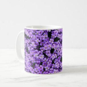Caneca De Café Flores Violetas