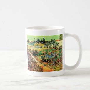 Caneca De Café Florescendo Jardim com Caminho, Vincent van Gogh
