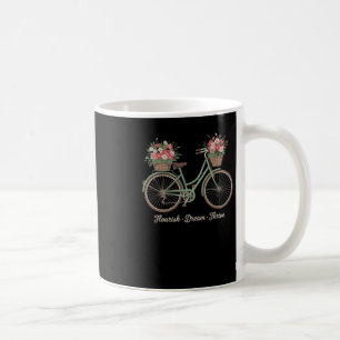 Caneca De Café Florescer Sonho Prosperar Floral Bicicleta Trump S