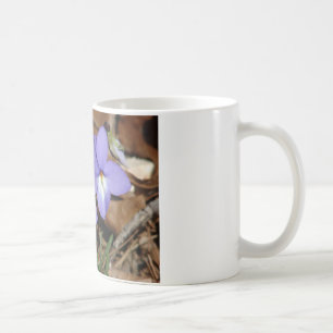 Caneca De Café FloresSilvestres Violeta Pata de Pássaro III Prese