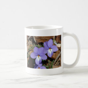 Caneca De Café FloresSilvestres Violeta Pata de Pássaro III Prese