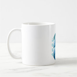Caneca De Café Floresta Azul Sonhadora – Ilustração Estética da N