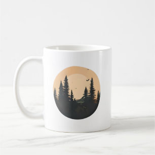 Caneca De Café Floresta Balançando ao Sol: Um Momento de Liberdad