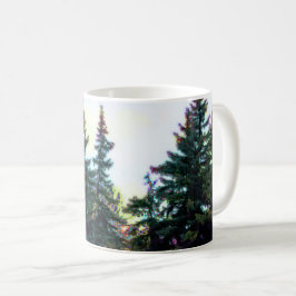 Caneca De Café Floresta boreal excelente do Norte do Canadá Pinhe