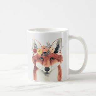 Caneca De Café Floresta da Coroa Flor Fox
