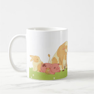 Caneca De Café Floresta De Cores Aquáticas E Animais De Exploraçã