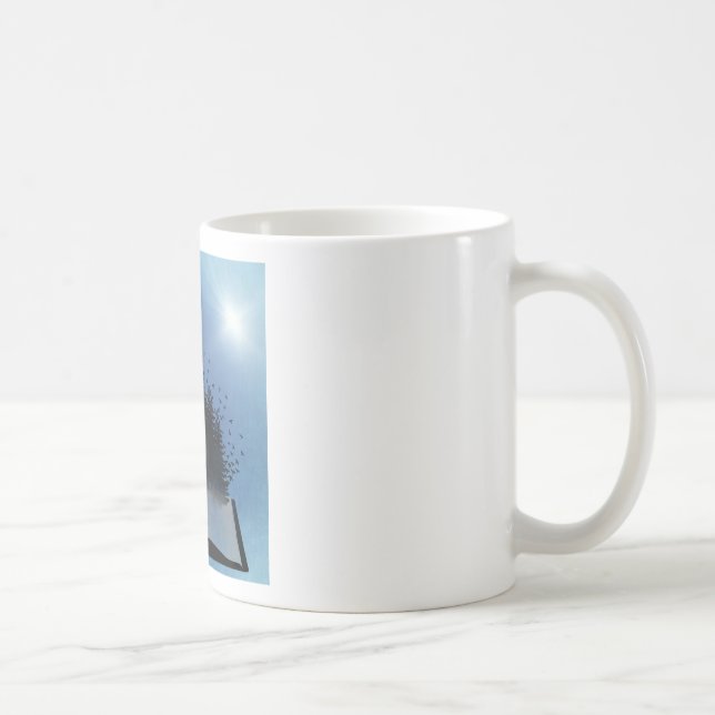 Caneca De Café Floresta de Livro Aberto (Direita)