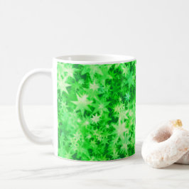 Caneca De Café Floresta de Natal brilhando
