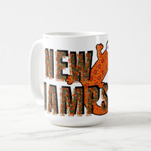 Caneca De Café Floresta do Newt Vermelho Manchado Símbolo do Esta