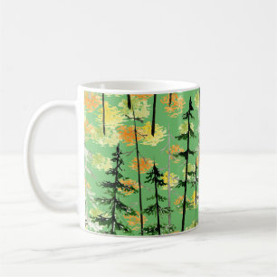 Caneca De Café Floresta do outono: Beleza Natural Sem Perfeição