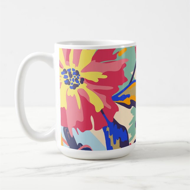 Caneca De Café Floresta e rosas (Esquerda)