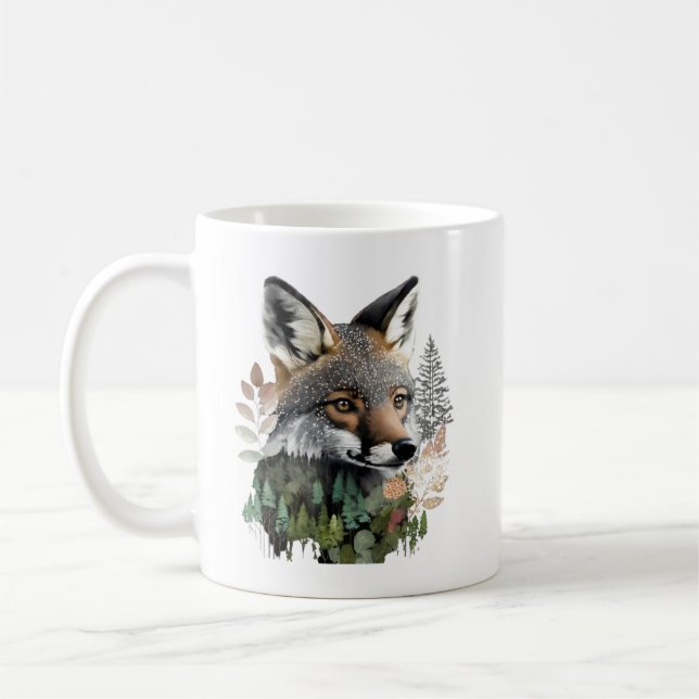 Caneca De Café Floresta Fox Mug (Esquerda)