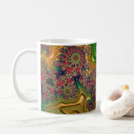 Caneca De Café Floresta Fractal