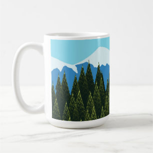 Caneca De Café Floresta Fractal