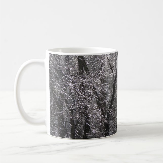 Caneca De Café Floresta gelada de manhã I (Esquerda)