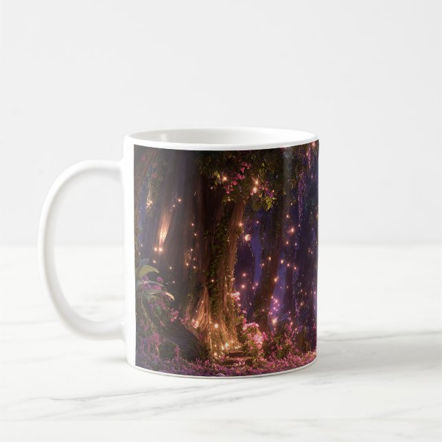 Caneca De Café Floresta Mágica Encantada (Esquerda)