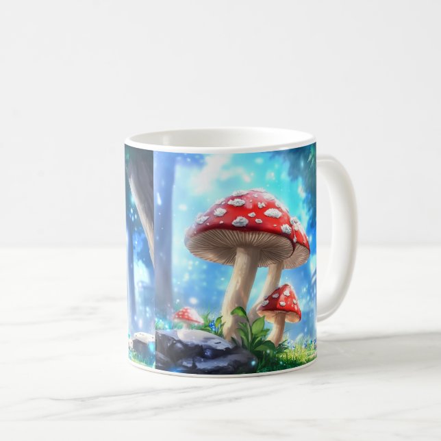 Caneca De Café Floresta Mushroom (Frente Esquerda)