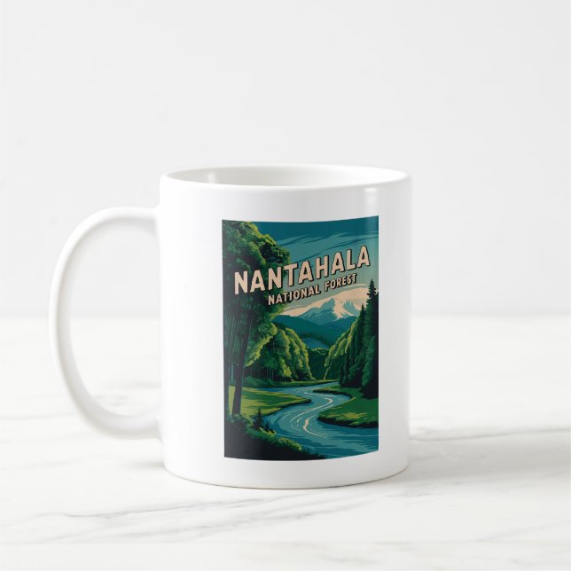 Caneca De Café Floresta Nacional Nantahala (Esquerda)